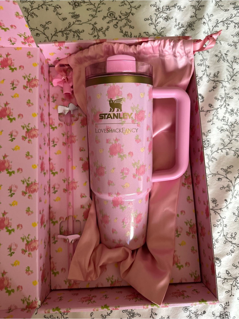 Stanley authentic LOVE SHACK FANCY tumbler Pink 30oz